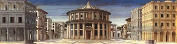 Ideal Stadt Italienischen Renaissance Humanismus Piero della Francesca Ölgemälde